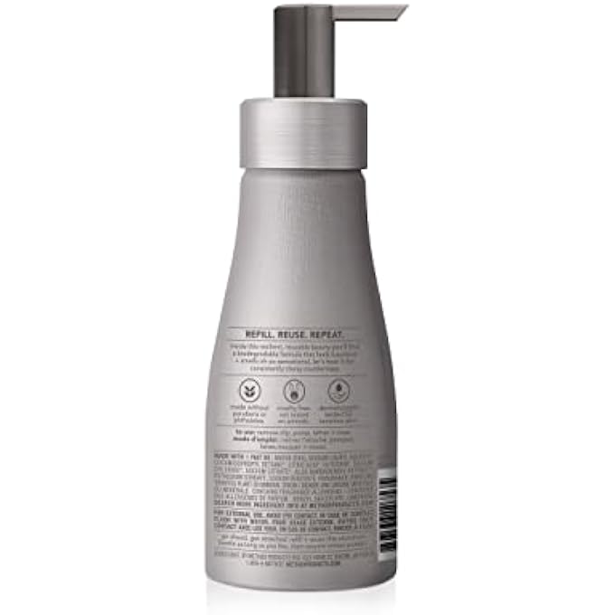 Method FOAMING HAND WASH, VIOLET + LAVENDER, REUSABLE SILVER ALUMINUM BOTTLE, BIODEGRADABLE FORMULA, 10 OZ (PACK OF 3) - Image 2